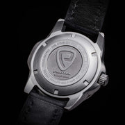 ProTek Steel Dive 2000 Series Tritium Black Silver - Watches.com - PT2001