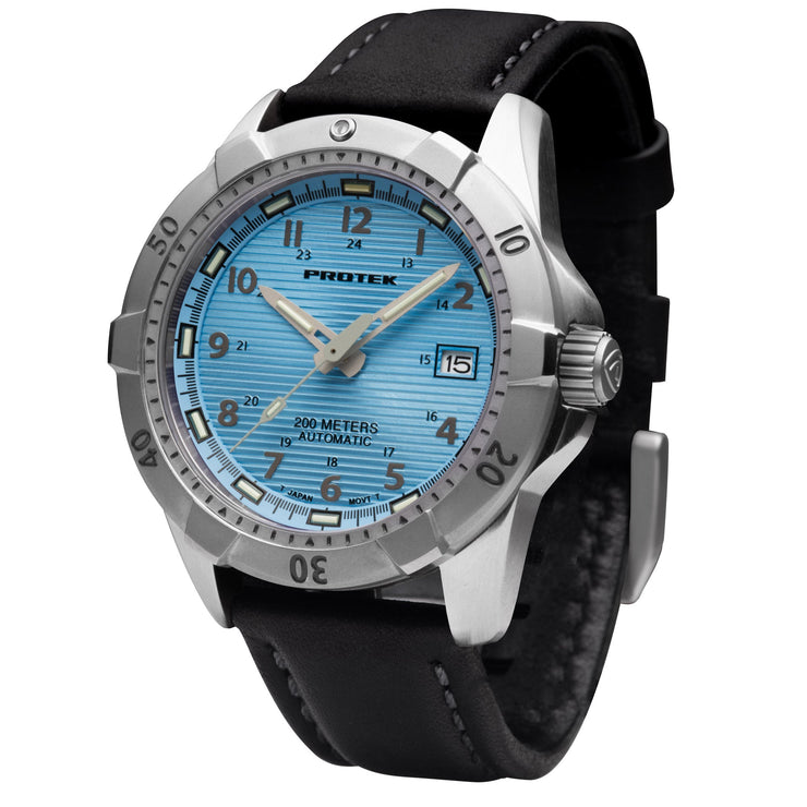 ProTek Steel Dive PT2207 Automatic Light Blue - Watches.com - PT2207