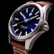 ProTek Titanium Field 3000 Series Tritium Blue - Watches.com - PT3003