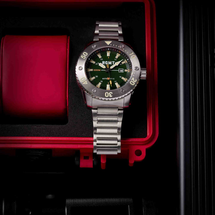 RGMT All Brite Automatic Forest Green - Watches.com - RG - 8056 - 44