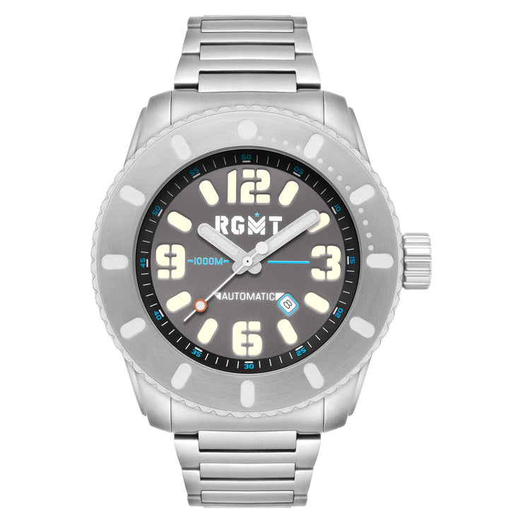 RGMT All - Brite Automatic Gunmetal Grey - Watches.com - RG - 8053 - 55