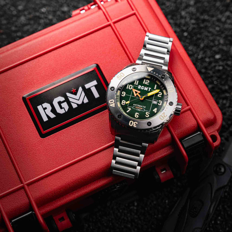 RGMT All - Brite Tritium Automatic Basil Green - Watches.com - RG - 8047 - 33