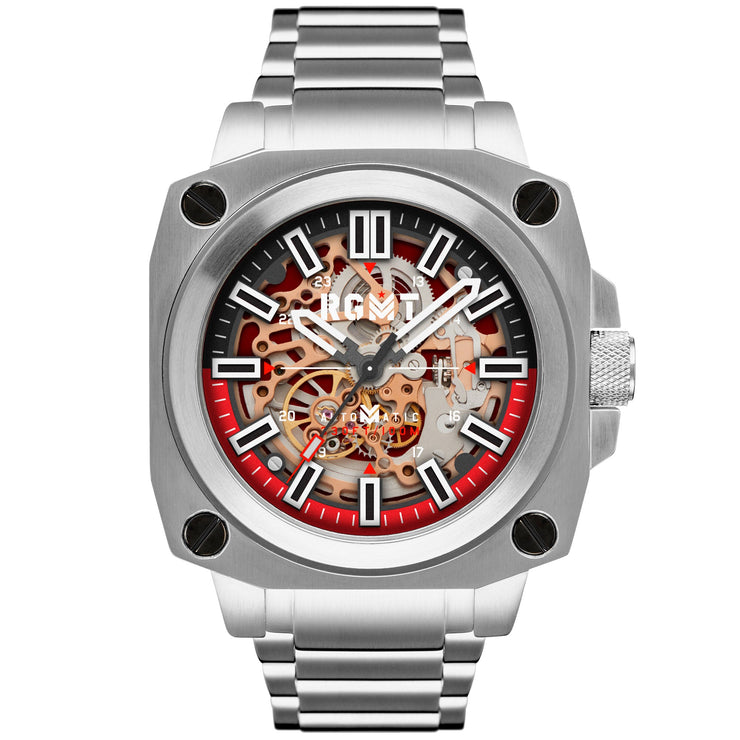 RGMT Altimeter Automatic Silver Red - Watches.com - RG - 8033 - 33