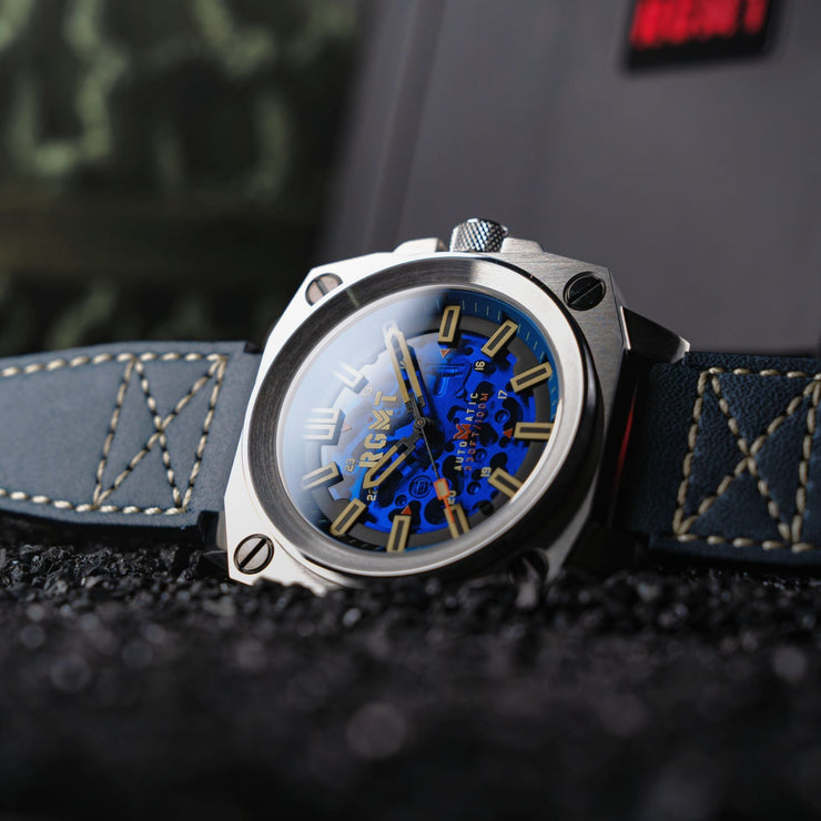 RGMT Altimeter Skeleton Automatic Admiral Blue - Watches.com - RG - 8064 - 01