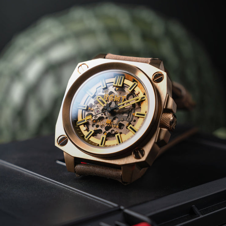 RGMT Altimeter Skeleton Automatic Khaki Brown - Watches.com - RG - 8064 - 04