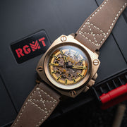 RGMT Altimeter Skeleton Automatic Khaki Brown - Watches.com - RG - 8064 - 04