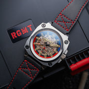 RGMT Altimeter Skeleton Automatic Navy Blue - Watches.com - RG - 8064 - 02