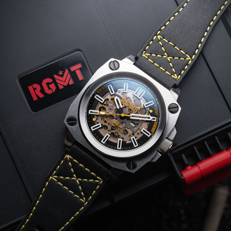 RGMT Altimeter Skeleton Automatic Ops Yellow - Watches.com - RG - 8064 - 03