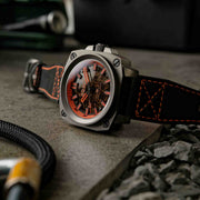 RGMT Altimeter Skeleton Automatic Orange Grey - Watches.com - RG - 8033 - 05