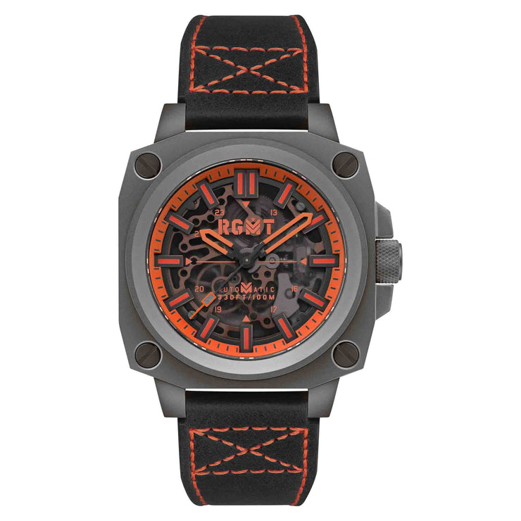 RGMT Altimeter Skeleton Automatic Orange Grey - Watches.com - RG - 8033 - 05