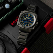 RGMT Altimeter Skeleton Automatic Sandblast Blue - Watches.com - RG - 8033 - 66