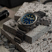 RGMT Altimeter Skeleton Automatic Sandblast Blue - Watches.com - RG - 8033 - 66