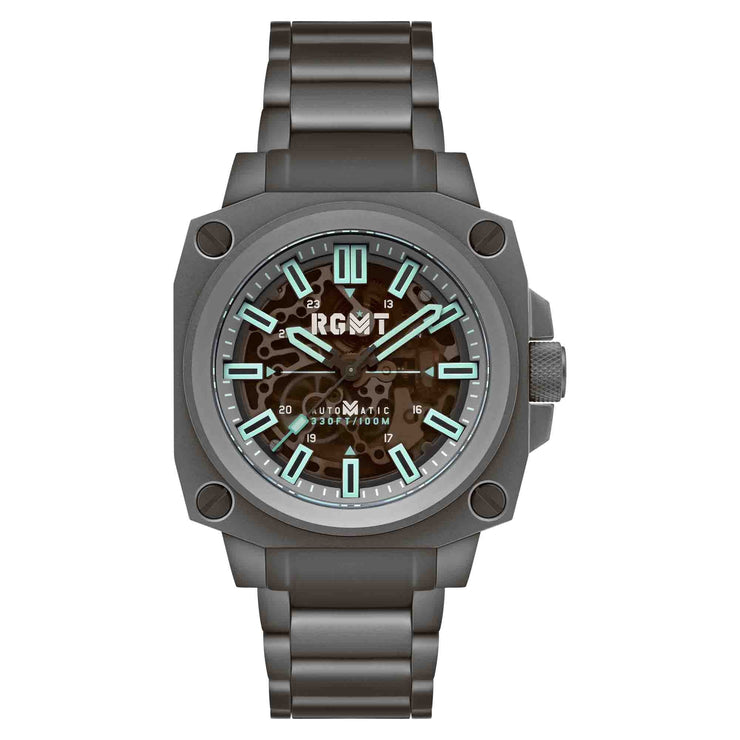 RGMT Altimeter Skeleton Automatic Sandblast Ice Blue - Watches.com - RG - 8033 - 77