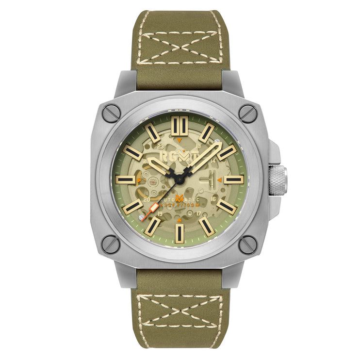 RGMT Altimeter Skeleton Automatic Sniper Green - Watches.com - RG - 8064 - 06