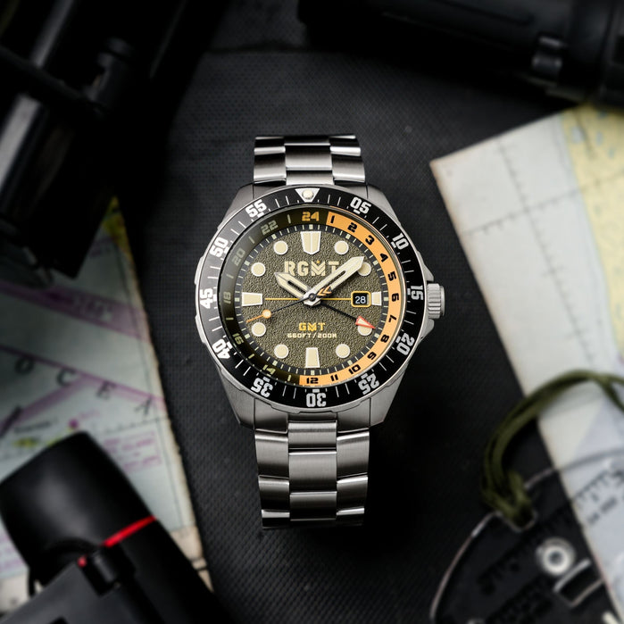 RGMT Continental GMT Military Green angled shot picture