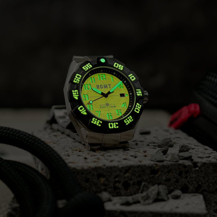 RGMT Field Master Automatic Sandstone Orange angled shot picture