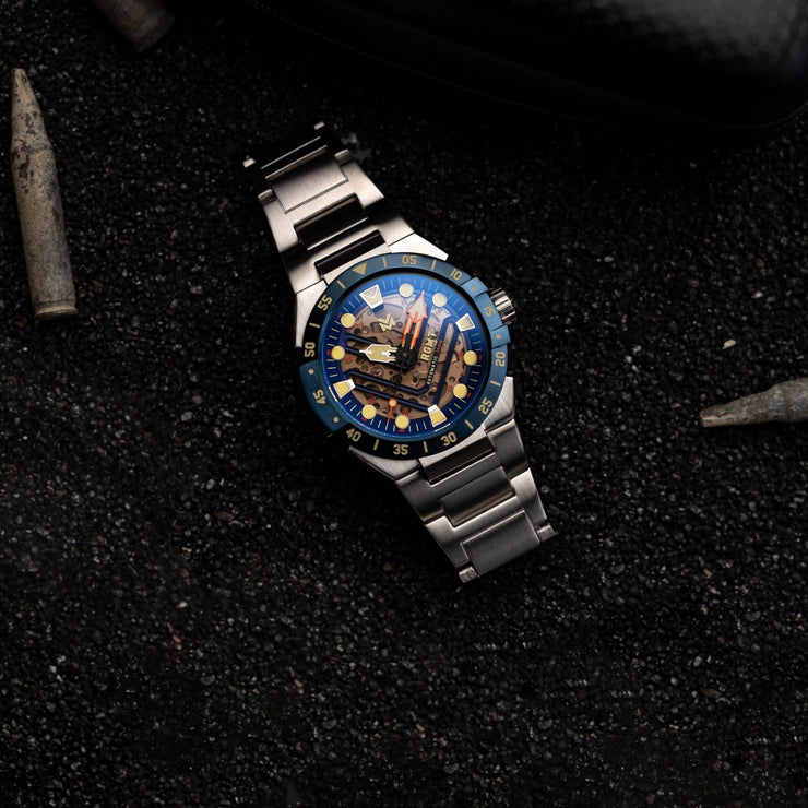 RGMT Himars Skeleton Automatic Blue - Watches.com - RG - 8063 - 44