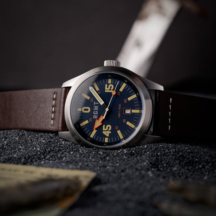 RGMT Locust Compass Japan Quartz Blue angled shot picture