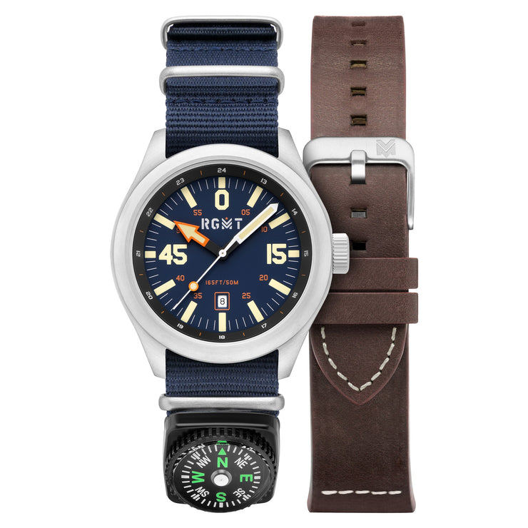 RGMT Locust Compass Japan Quartz Blue - Watches.com - RG - 8057 - 02