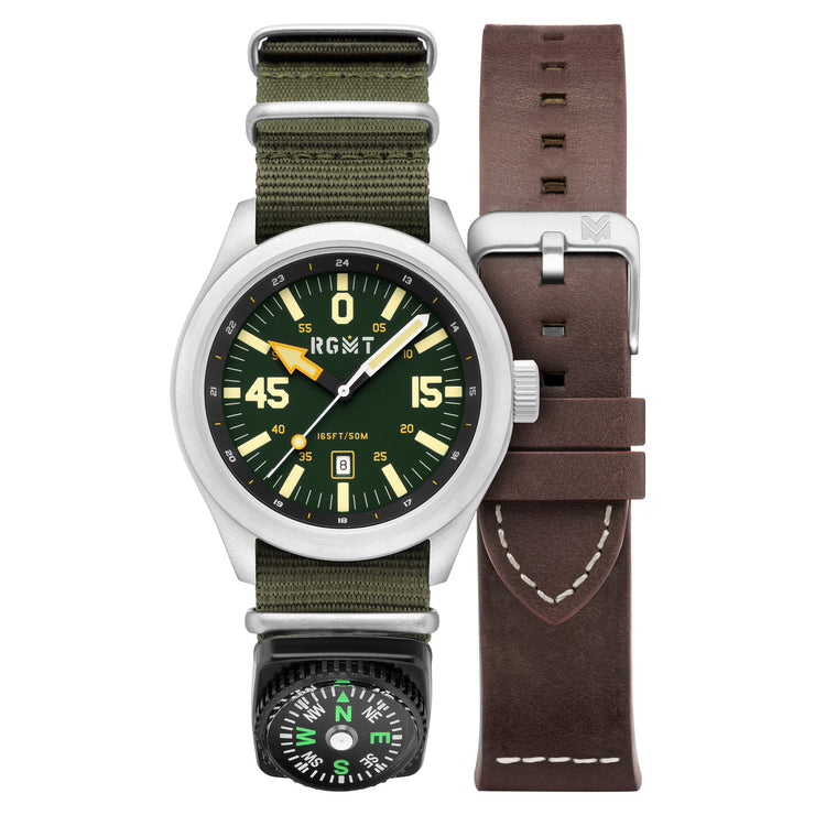 RGMT Locust Compass Japan Quartz Green - Watches.com - RG - 8057 - 03