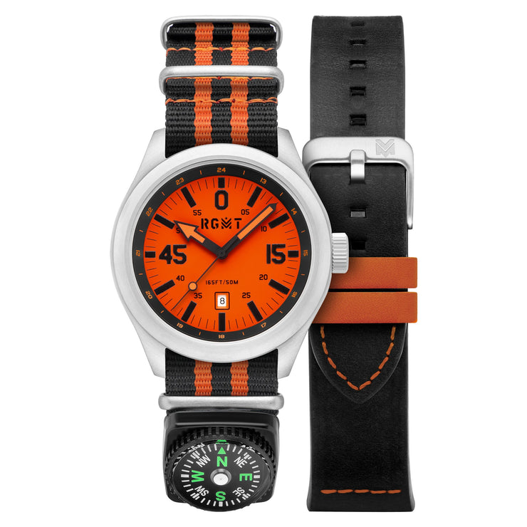 RGMT Locust Compass Japan Quartz Orange - Watches.com - RG - 8057 - 05