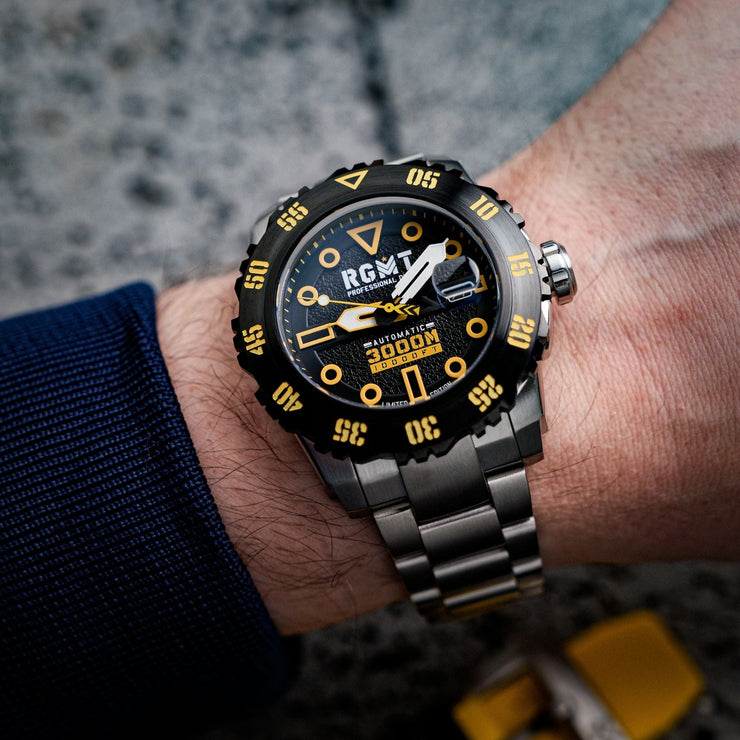 RGMT Ohio Automatic Black Yellow - Watches.com - RG - 8034 - 0D