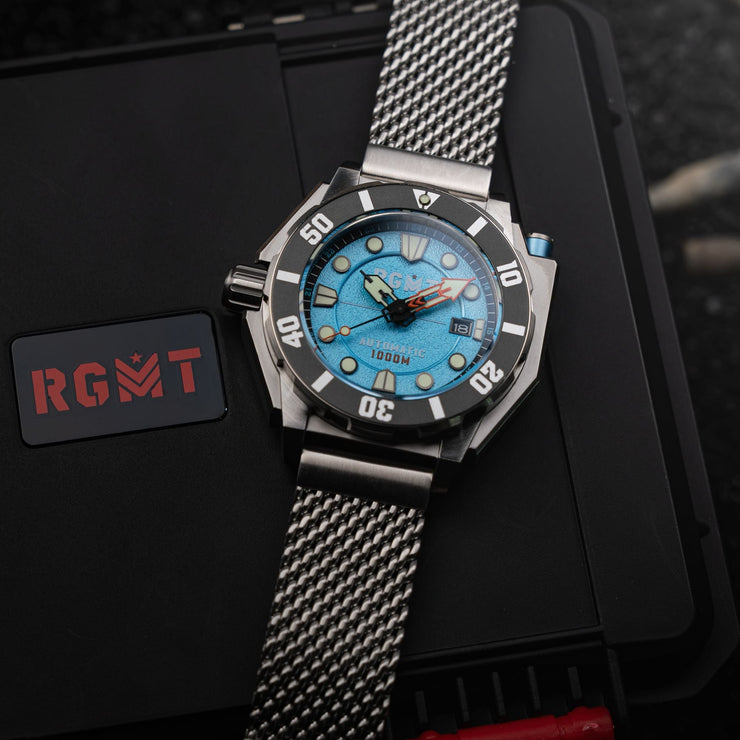 RGMT Torpedo Automatic Diver Arctic Blue - Watches.com - RG - 8027 - 66