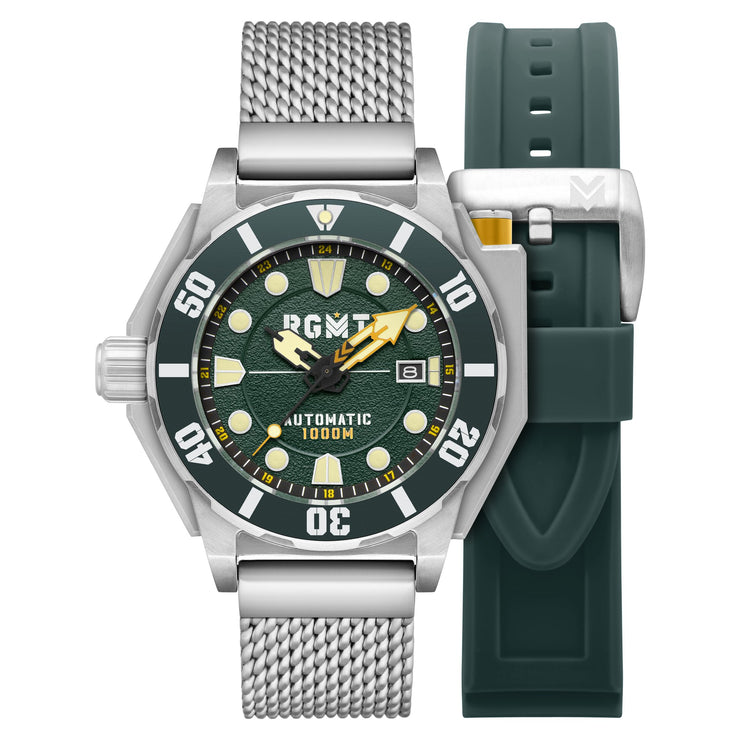 RGMT Torpedo Automatic Diver Military Green - Watches.com - RG - 8027 - 77