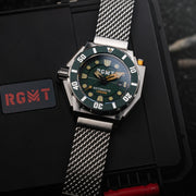 RGMT Torpedo Automatic Diver Military Green - Watches.com - RG - 8027 - 77