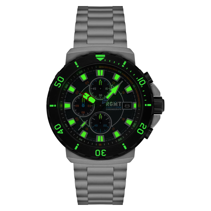 RGMT Trench Chronograph Pine Green - Watches.com - RG - 8058 - 44