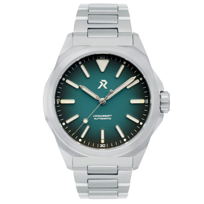 RZE Resolute Automatic Urban Teal SS - Eco Version angled shot picture