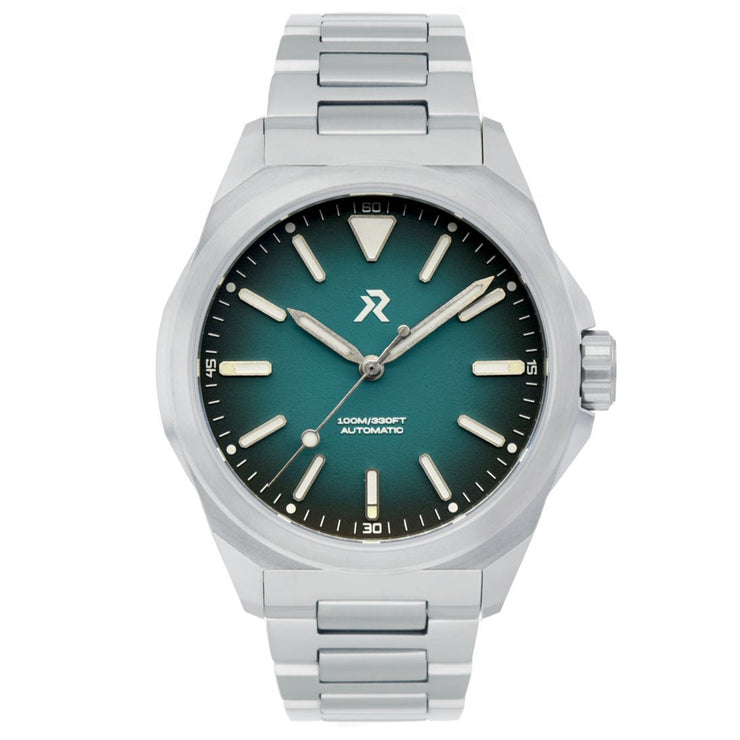 RZE Resolute Automatic Urban Teal SS - Eco Version - Watches.com - 