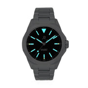 RZE Resolute Pro Automatic Jet Black Enamel - Watches.com - RZE - RESP - JBD - BR - P