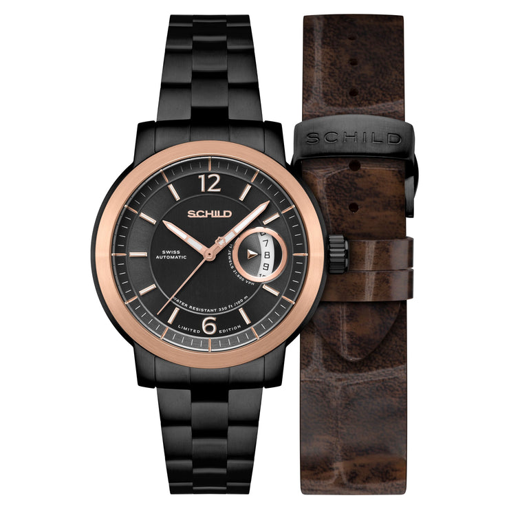 Schild Heinrich Minimal Swiss Automatic Limited Edition Dark Chocolate - Watches.com - SC - 1015 - 44