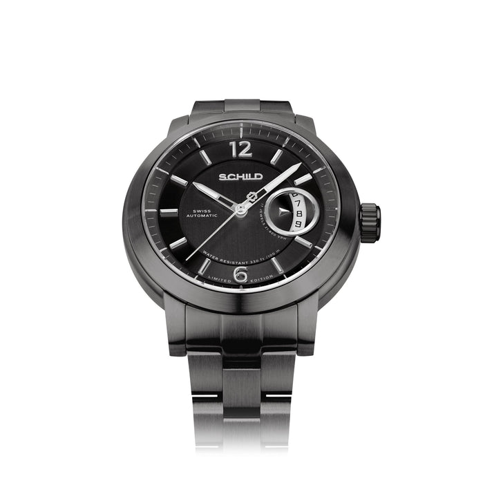 Schild Heinrich Minimal Swiss Automatic Limited Edition Gunmetal Grey angled shot picture