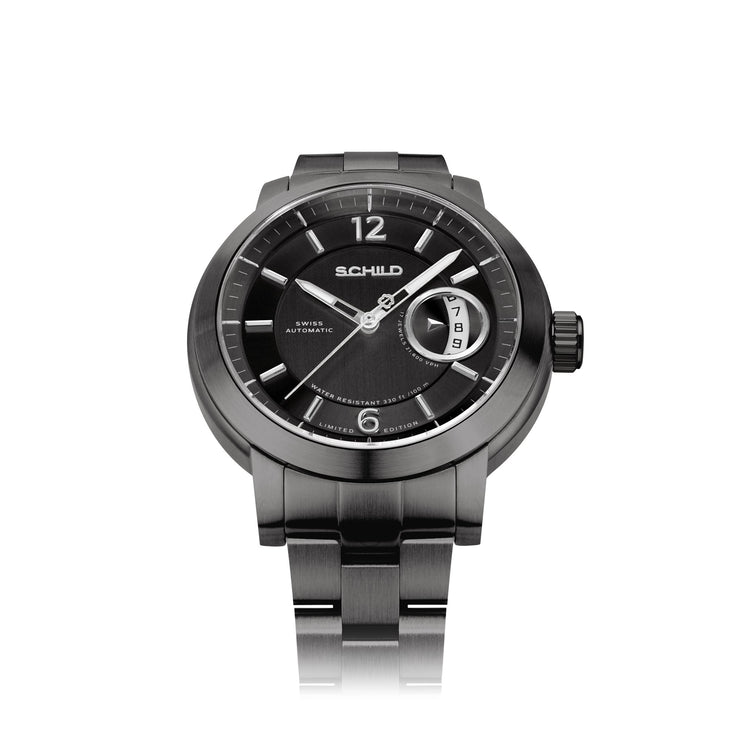 Schild Heinrich Minimal Swiss Automatic Limited Edition Gunmetal Grey - Watches.com - SC - 1015 - 55