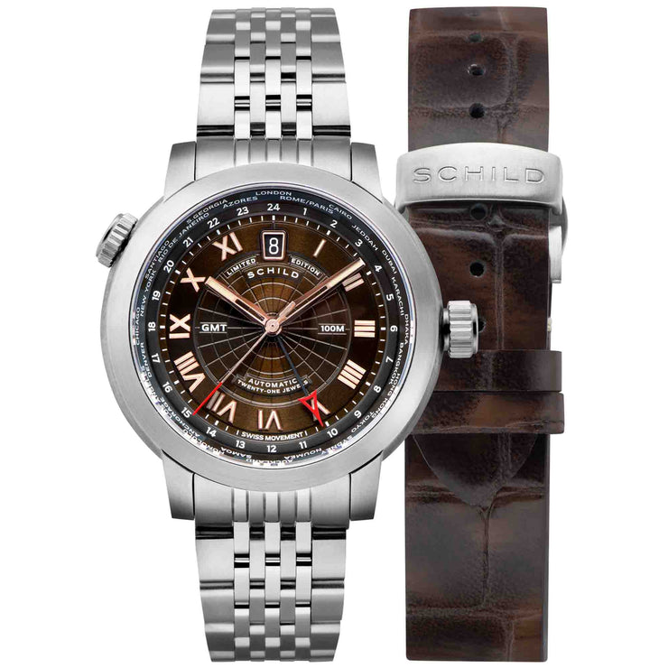 Schild Heinrich Swiss GMT Chocolate Rose Limited Edition - Watches.com - SC - 1004 - 33