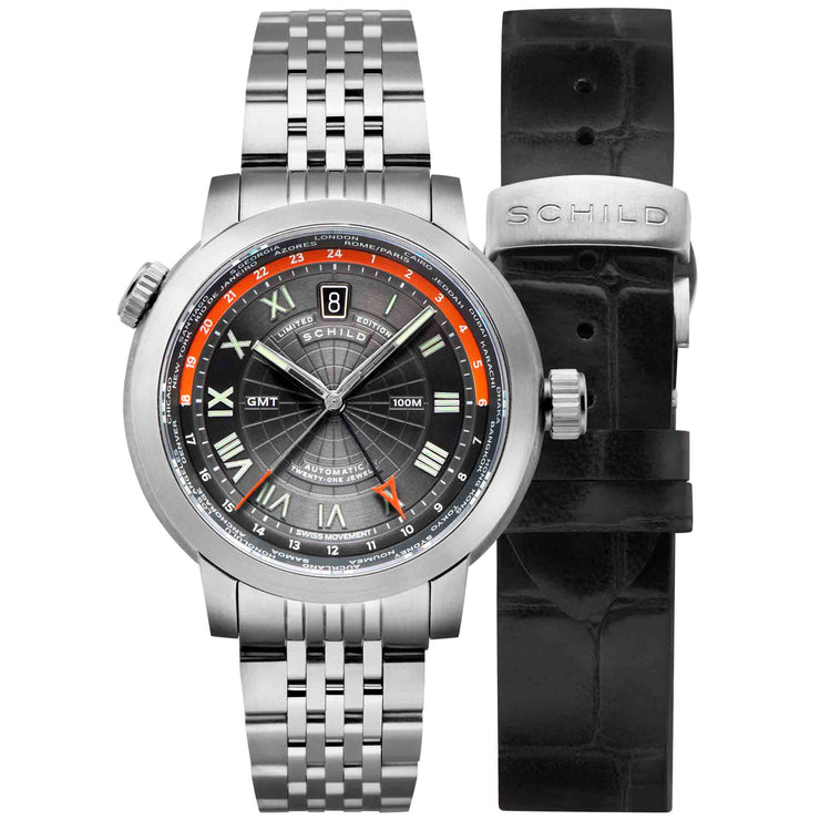 Schild Heinrich Swiss GMT Dusky Silver Limited Edition - Watches.com - SC - 1004 - 22