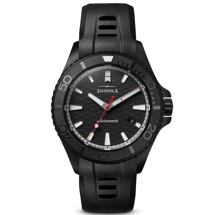 Shinola 43mm Ceramic Monster Automatic Black - Watches.com - S0120274078