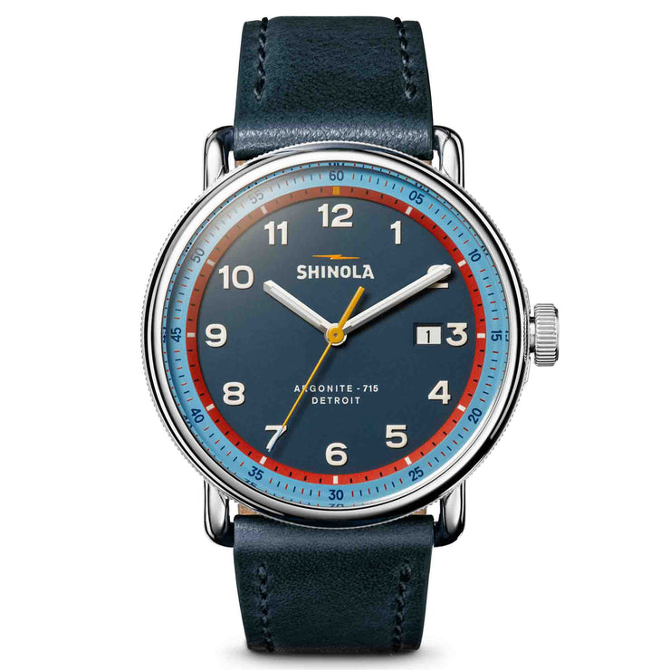 Shinola Canfield C56 43mm Navy - Watches.com - S0120279728