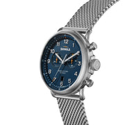 Shinola Canfield Chrono Model C56 43mm All Blue - Watches.com - S0120292978