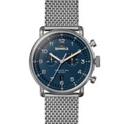 Shinola Canfield Chrono Model C56 43mm All Blue - Watches.com - S0120292978