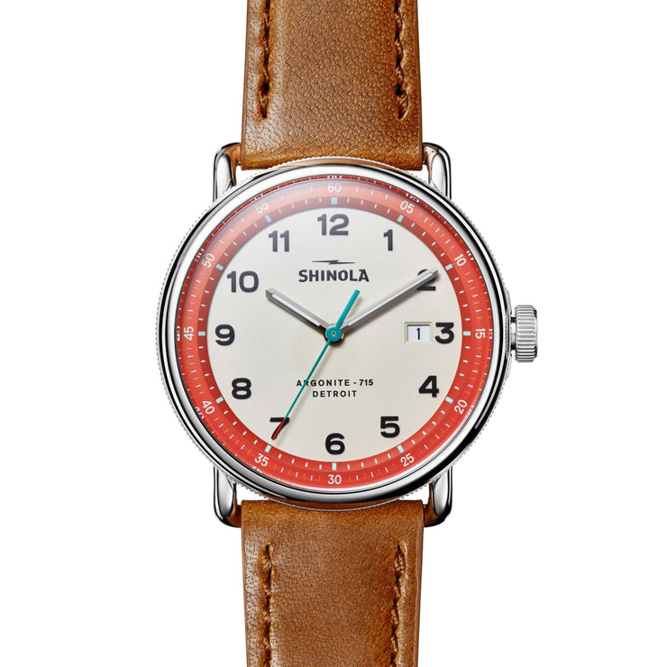 Shinola Canfield Model C56 43mm White - Watches.com - S0120266181