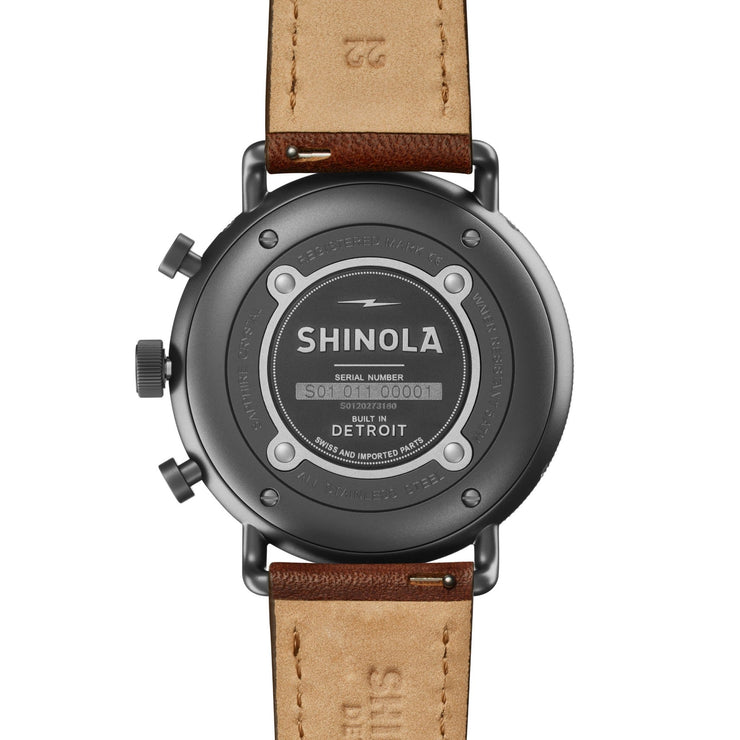 Shinola Canfield Sport 45mm Gray - Watches.com - S0120273180