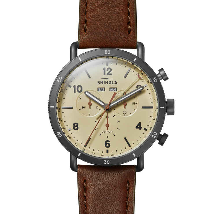 Shinola Canfield Sport 45mm Gray - Watches.com - S0120273180