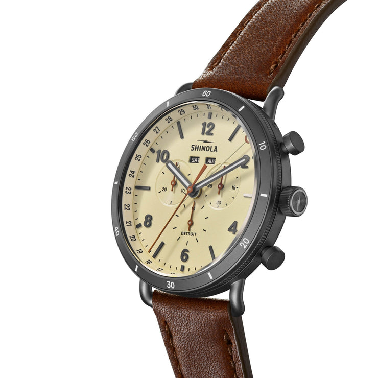 Shinola Canfield Sport 45mm Gray - Watches.com - S0120273180