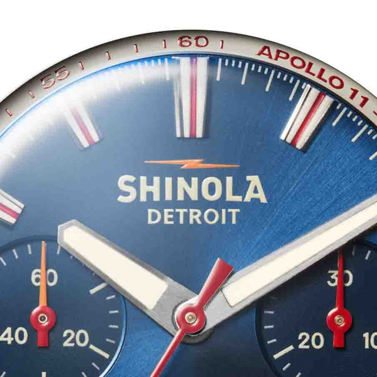 Shinola Mooncraft Monster Mechanical Chrono 43mm Sea Blue SS Limited Edition - Watches.com - S0120279028