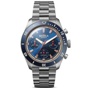 Shinola Mooncraft Monster Mechanical Chrono 43mm Sea Blue SS Limited Edition - Watches.com - S0120279028