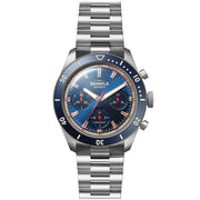 Shinola Mooncraft Monster Mechanical Chrono 43mm Sea Blue SS Limited Edition - Watches.com - S0120279028