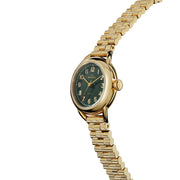 Shinola Runabout 25mm Gold Forest Green - Watches.com - S0120291087